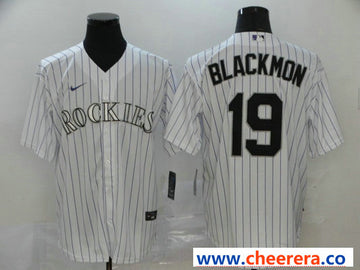 Charlie Blackmon Colorado Rockies white jersey