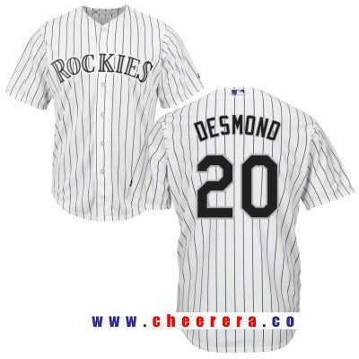 Ian Desmond Colorado Rockies white Home jersey