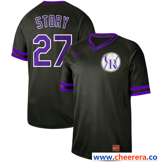 Trevor Story Colorado Rockies black Legend jersey