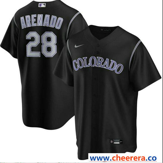 Nolan Arenado Colorado Rockies black jersey