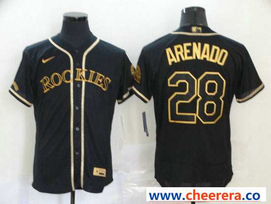 Nolan Arenado Colorado Rockies black jersey