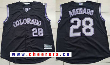 Nolan Arenado Colorado Rockies black jersey