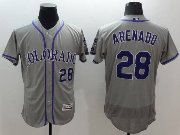 Nolan Arenado Colorado Rockies gray jersey