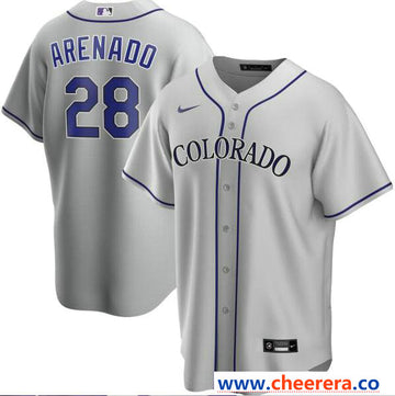 Nolan Arenado Colorado Rockies gray jersey