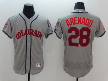 Nolan Arenado Colorado Rockies gray Fashion jersey