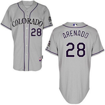 Nolan Arenado Colorado Rockies gray jersey
