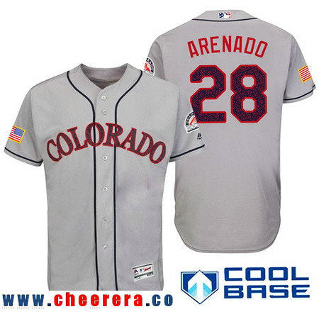 Nolan Arenado Colorado Rockies gray Fashion jersey