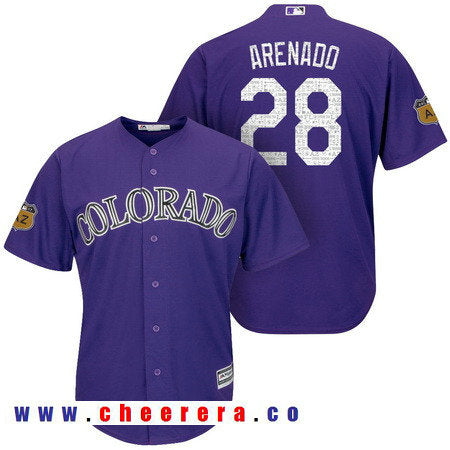 Nolan Arenado Colorado Rockies purple jersey