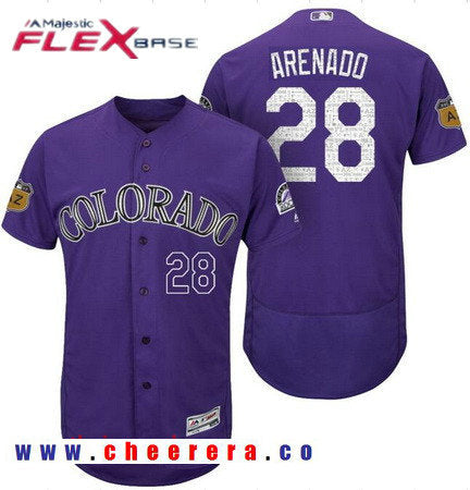 Nolan Arenado Colorado Rockies purple jersey