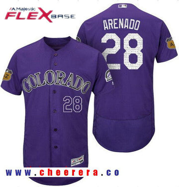 Nolan Arenado Colorado Rockies purple jersey