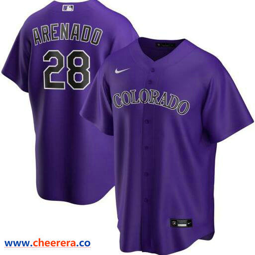 Nolan Arenado Colorado Rockies purple jersey
