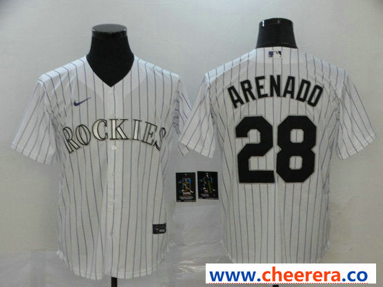 Nolan Arenado Colorado Rockies white jersey