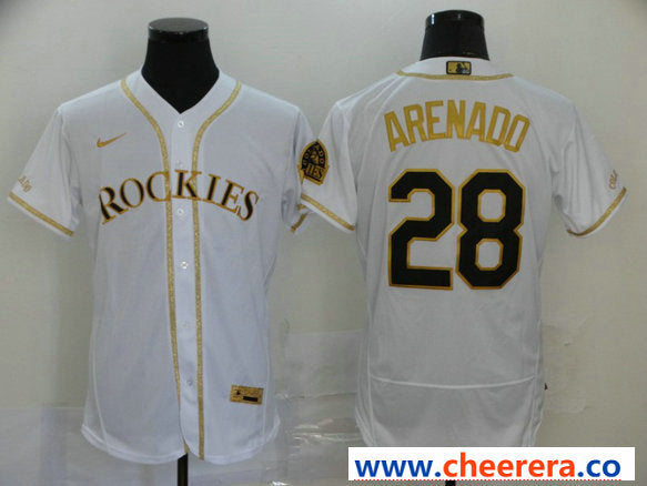 Nolan Arenado Colorado Rockies white jersey