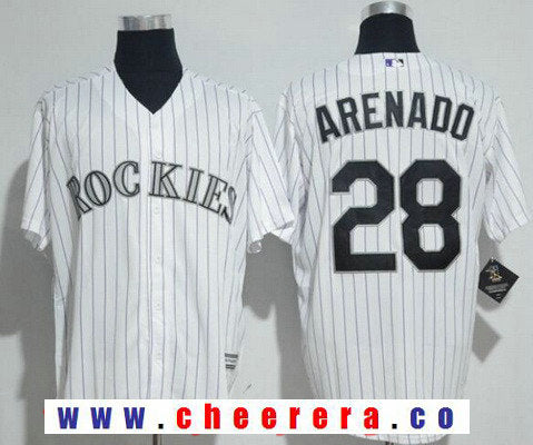 Nolan Arenado Colorado Rockies white Home jersey