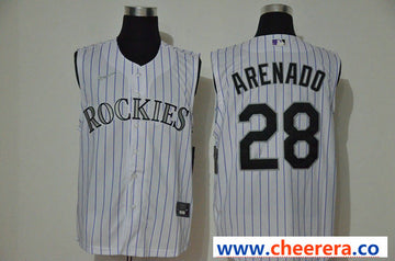 Nolan Arenado Colorado Rockies white jersey