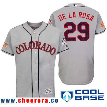 Jorge De La Rosa Colorado Rockies gray Fashion jersey