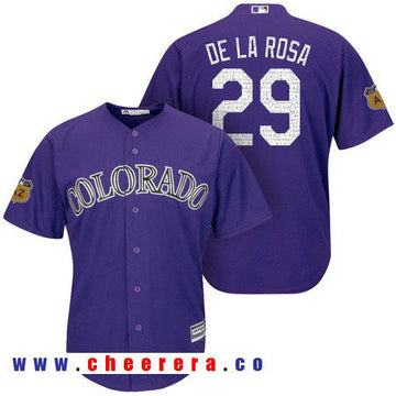 Jorge De La Rosa Colorado Rockies purple jersey