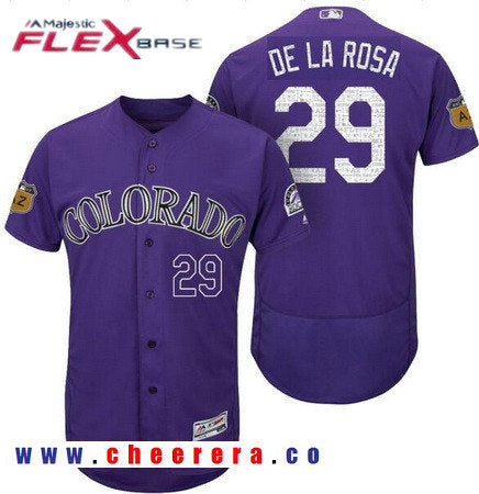 Jorge De La Rosa Colorado Rockies purple jersey