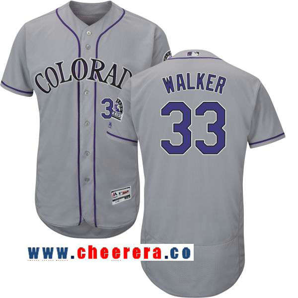 Larry Walker Colorado Rockies gray Road jersey