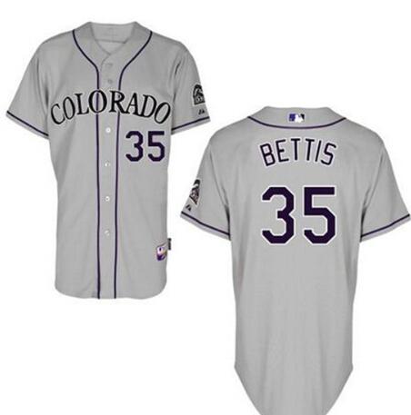 Chad Bettis Colorado Rockies gray Road jersey