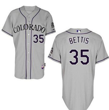 Chad Bettis Colorado Rockies gray Road jersey