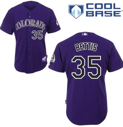 Chad Bettis Colorado Rockies purple jersey