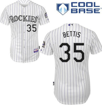 Chad Bettis Colorado Rockies white Home jersey