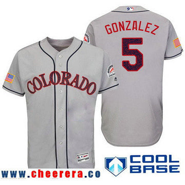 Carlos Gonzalez Colorado Rockies gray Fashion jersey