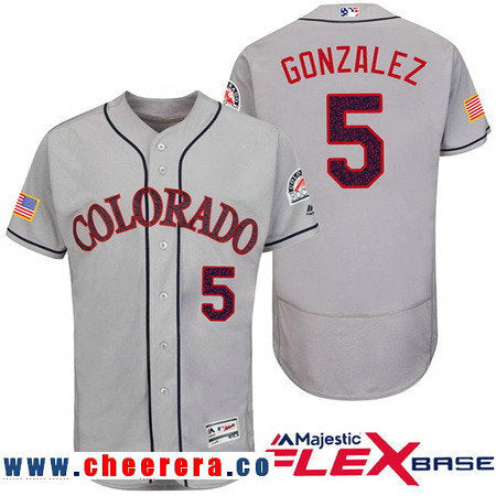 Carlos Gonzalez Colorado Rockies gray Fashion jersey