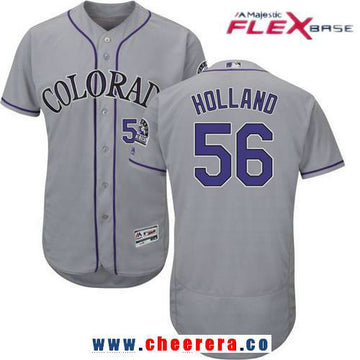 Greg Holland Colorado Rockies gray Road jersey