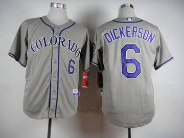 Corey Dickerson Colorado Rockies gray jersey