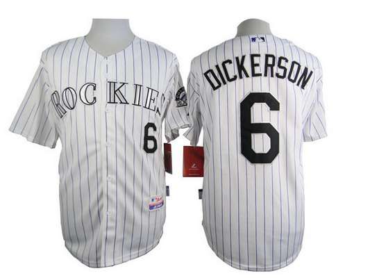 Corey Dickerson Colorado Rockies white jersey