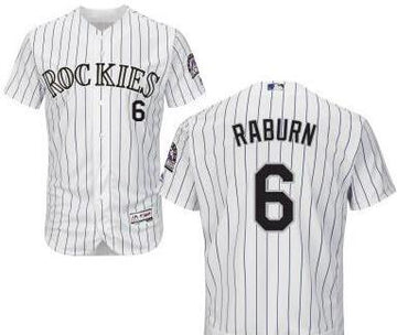 Ryan Raburn Colorado Rockies white Home jersey