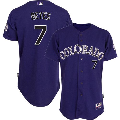 Jose Reyes Colorado Rockies purple Alternate jersey