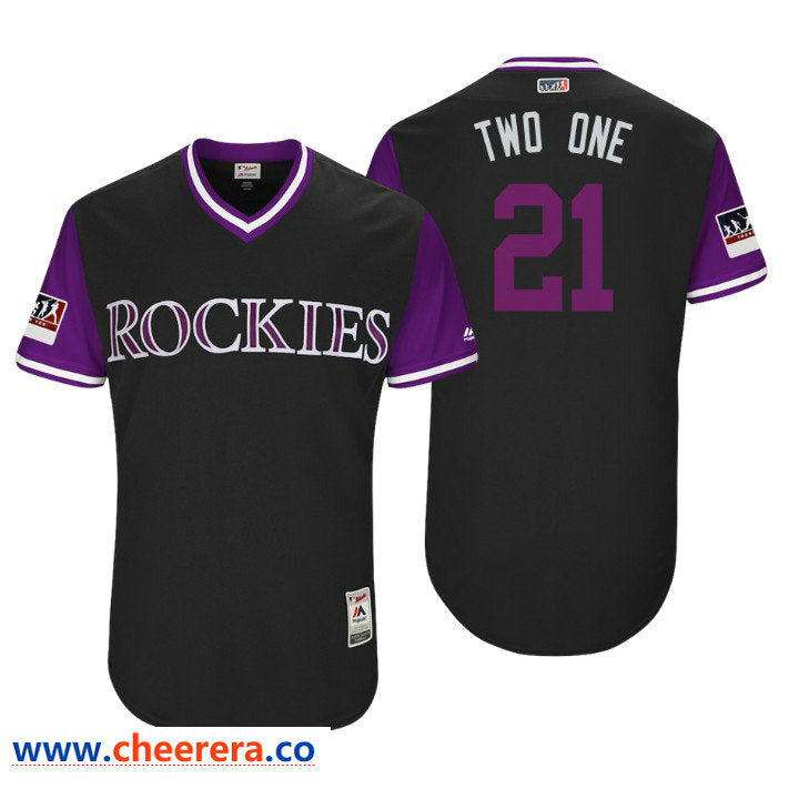 Colorado Rockies black Authentic jersey