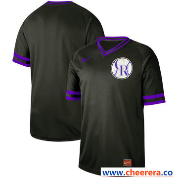 Custom Colorado Rockies black Legend jersey