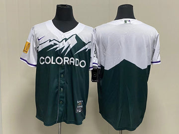 Custom Colorado Rockies green City Connect jersey