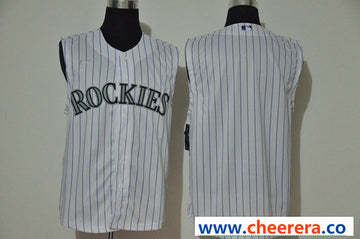 Custom Colorado Rockies white jersey