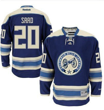 Brandon Saad Columbus Blue Jackets navy Alternate jersey