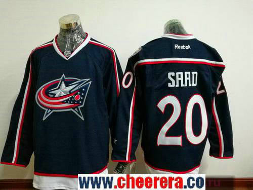 Brandon Saad Columbus Blue Jackets navy Home jersey