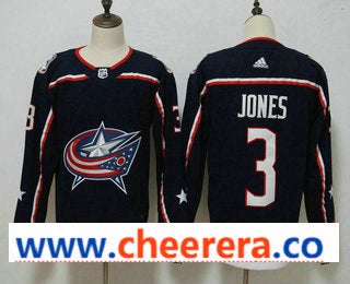 Seth Jones Columbus Blue Jackets navy jersey