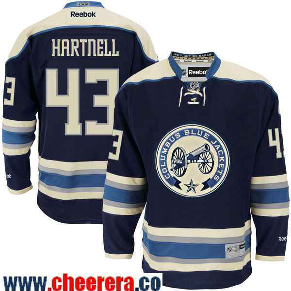 Scott Hartnell Reebok Columbus Blue Jackets navy Alternate jersey