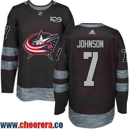 Jack Johnson Columbus Blue Jackets black jersey