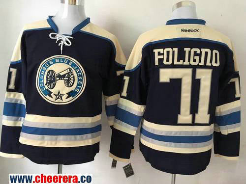 Nick Foligno Columbus Blue Jackets royal Third jersey