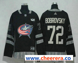 Sergei Bobrovsky Columbus Blue Jackets black jersey