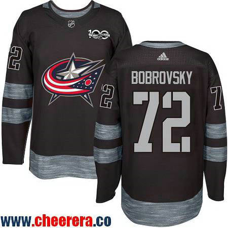 Sergei Bobrovsky Columbus Blue Jackets black jersey