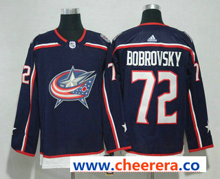 Sergei Bobrovsky Columbus Blue Jackets navy jersey