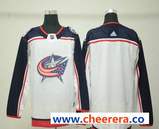 Custom Columbus Blue Jackets white jersey