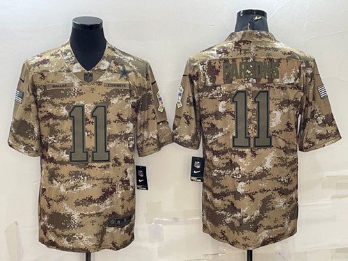 Micah Parsons Dallas Cowboys camo Salute To Service jersey