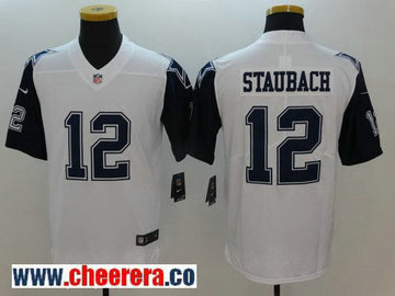 Roger Staubach Dallas Cowboys white Color Rush jersey